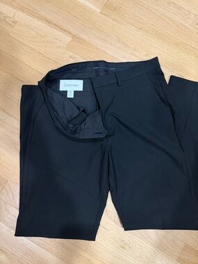 Calvin Klein Men’s Black Tailored Dress Pants